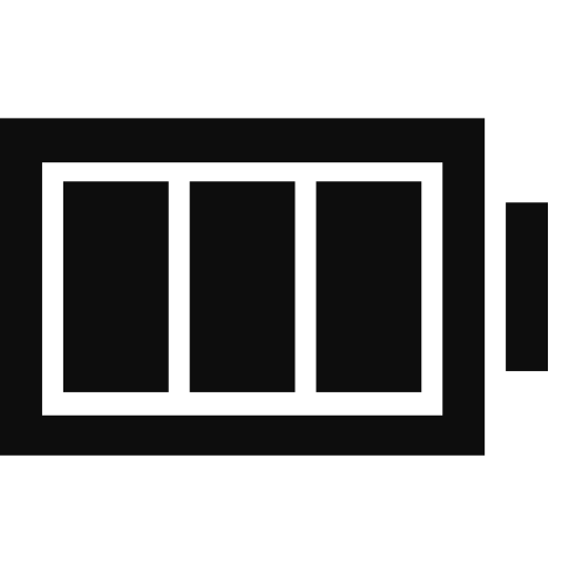 Battery, battery status, full, full battery icon